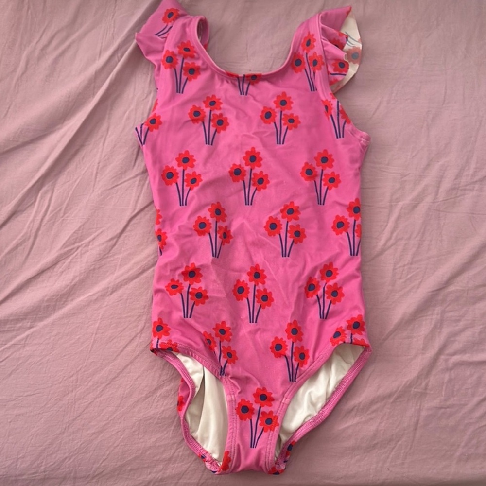 Pink Floral Swimsuit